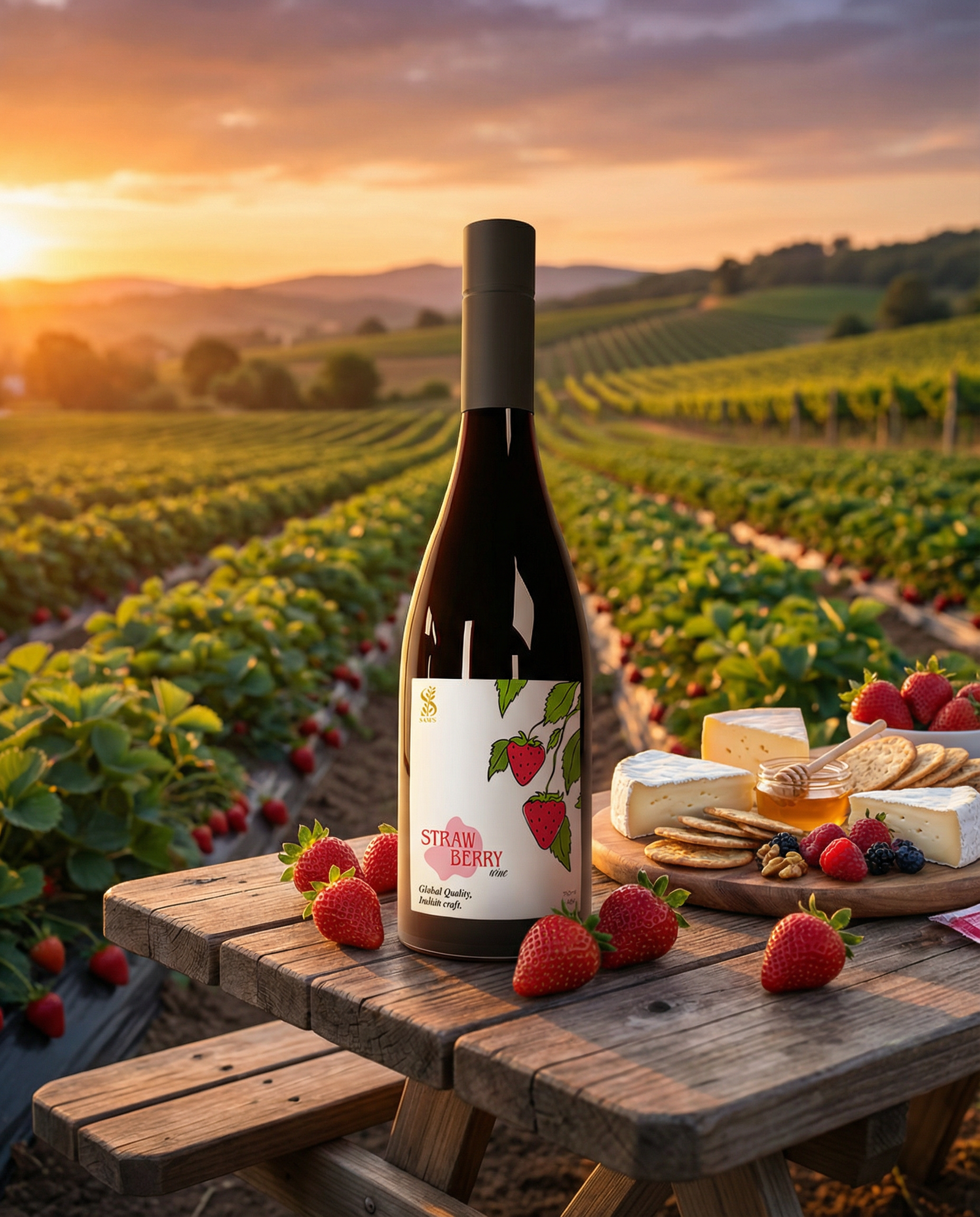 Crimson Silk Strawberry Wine